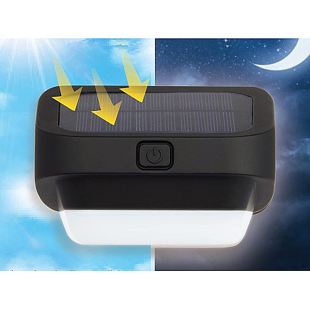 Solar garden led light rgb for stairs terrace fence dusk sensor