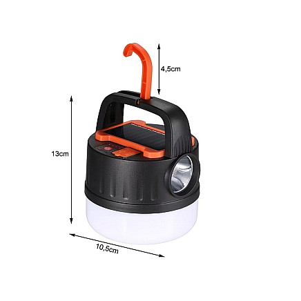 Camping camping lamp rechargeable led usb tourist solar hook