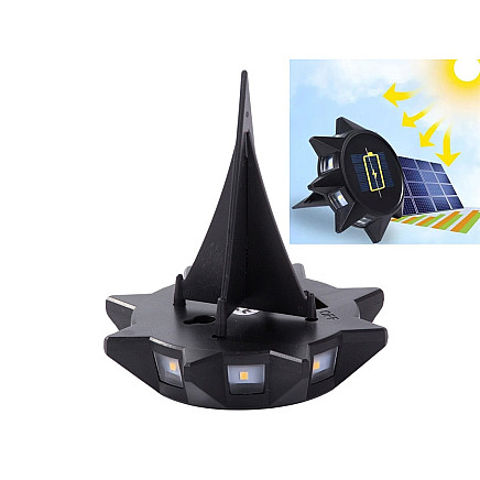 Garden lamp solar panel ground lamp with dusk sensor driven in