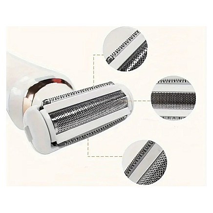 Uzlādējams sieviešu elektriskais skuveklis ķermenim mitrai un sausai lietošanai USB