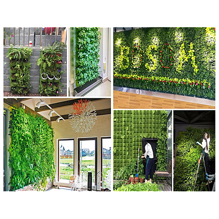 Vertical plant bag hanging felt 7 pockets for seedlings decoration