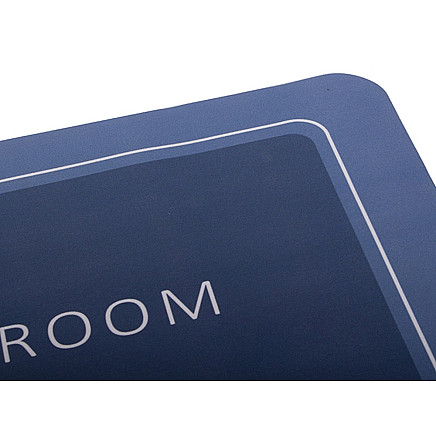 Ātri žūstošs neslīdošs vannasistabas paklājiņš, zils