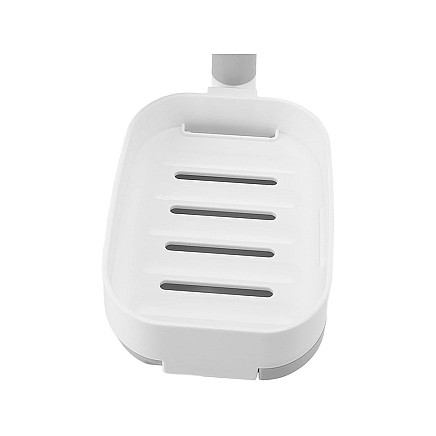 Wall-mounted soap dish towel rail with suction cups