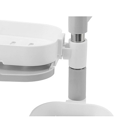 Wall-mounted soap dish towel rail with suction cups