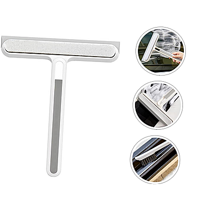 Window cleaner squeegee with handle window water brush groove brush