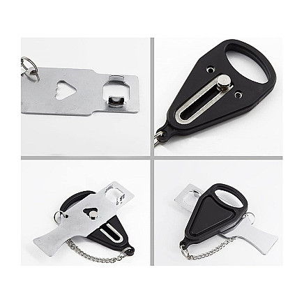 Anti-theft travel door lock for hotel room