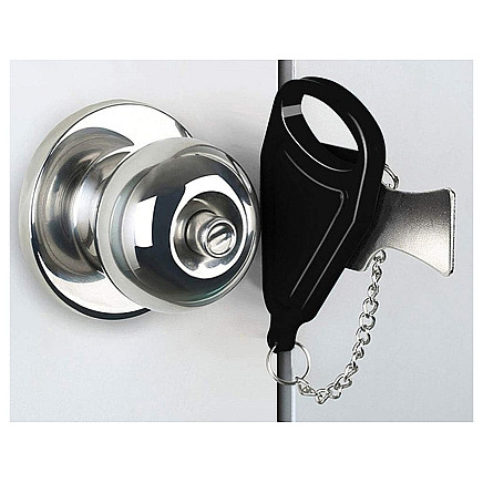 Anti-theft travel door lock for hotel room