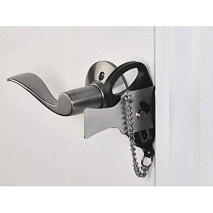 Anti-theft travel door lock for hotel room