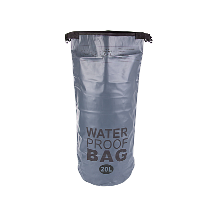 Ūdensizturīgs sausais maiss, mugursoma, kajakam, 20L, pelēks