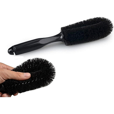 Wheel rim brush for cleaning car wheels detailing