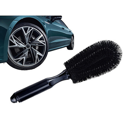 Wheel rim brush for cleaning car wheels detailing