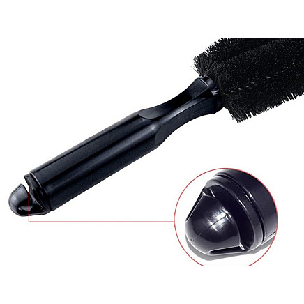 Wheel rim brush for cleaning car wheels detailing