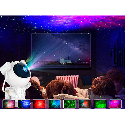 Astronauts zvaigžņu projektors ar tālvadības pulti