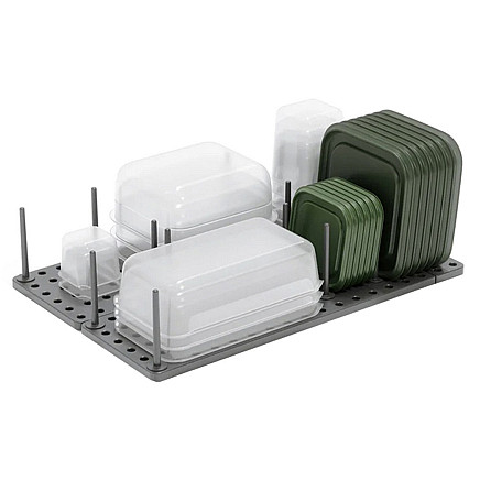 Pot-and-pan drawer insert lids containers organiser pull-out stand