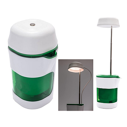 Plant growth panel lamp 6 led 4 uv self watering pot