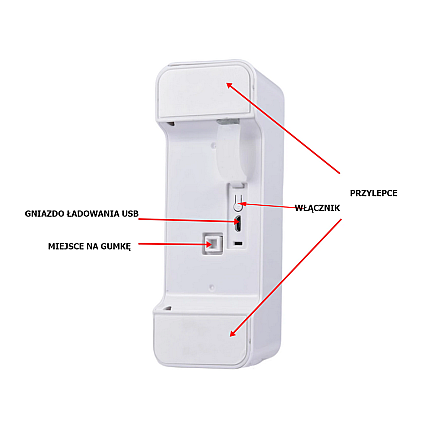 Automātiska bezkontakta tualetes poda skalošana ar kustības sensoru, 5x15 cm, Dažādas krāsas
