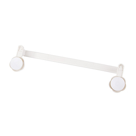 Regulējams sienas dvieļu turētājs vannas istabai un virtuvei, balts