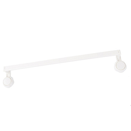 Regulējams sienas dvieļu turētājs vannas istabai un virtuvei, balts