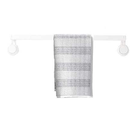 Regulējams sienas dvieļu turētājs vannas istabai un virtuvei, balts