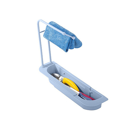 Kitchen utensil holder sink organiser shelf folding drainer