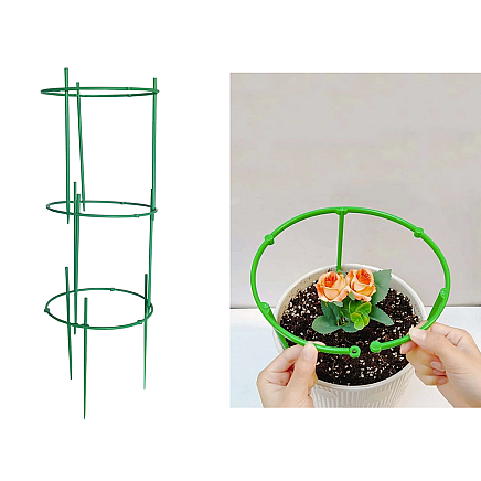 Augstā ziedu balsta gredzens ar 3 stīpām - 5907451350591 Augstā ziedu balsta gredzens ar 3 stīpām