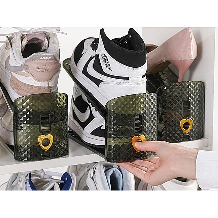 Regulējams apavu organizators plaukts skapim garderobei