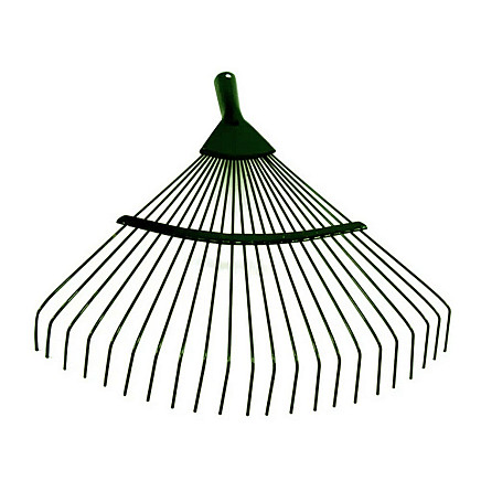 Garden grass leaf rake light wire metal 36cm fan-shaped