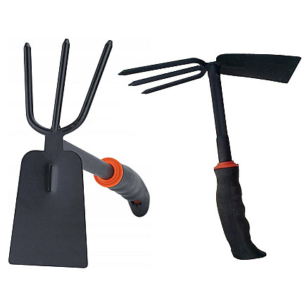 Garden hoe two-sided shovel claw rake hand digger for plants