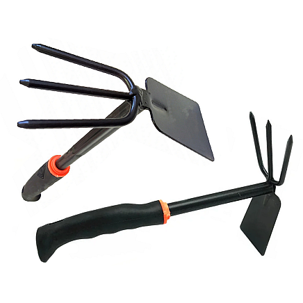 Garden hoe two-sided shovel claw rake hand digger for plants
