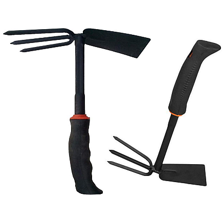 Garden hoe two-sided shovel claw rake hand digger for plants