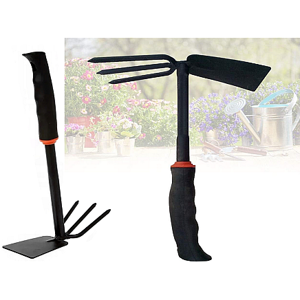 Garden hoe two-sided shovel claw rake hand digger for plants