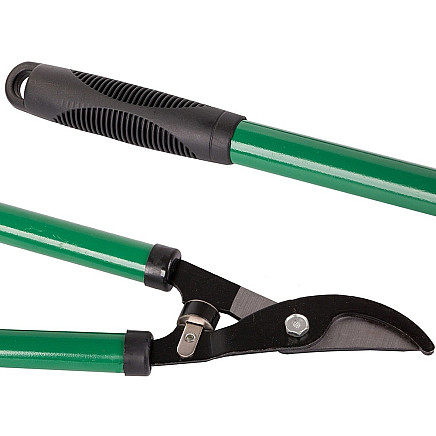 Hand pruner for shrub branches long anvil pruner