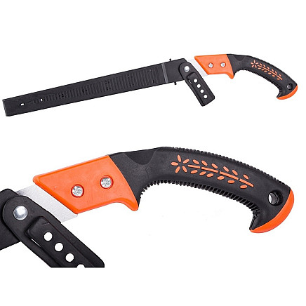 Garden branch-cutting saw hand for wood case belt pouch