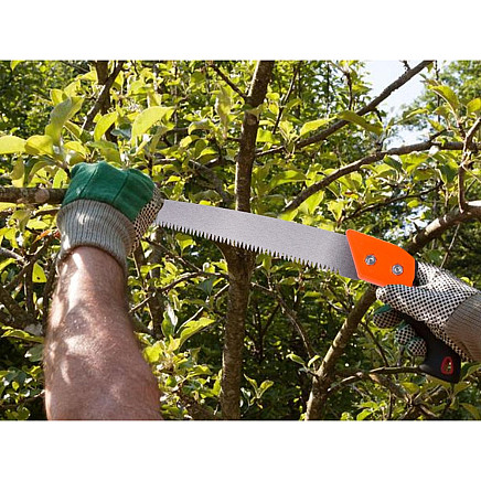 Garden branch-cutting saw hand for wood case belt pouch