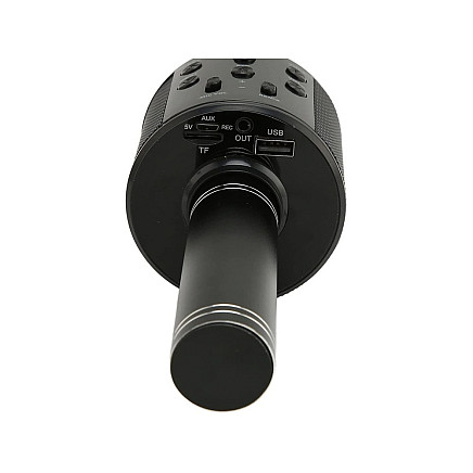 Bluetooth wireless microphone karaoke speaker voice modulator round