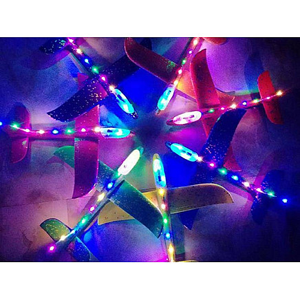 47cm lighting led globe styropian airplane large