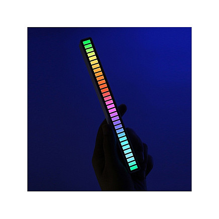 Usb leds sound response multicolour neon rgb led strip blinks 18 modes