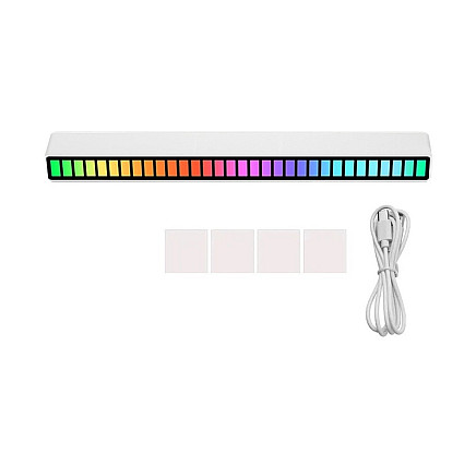 Usb leds sound response multicolour neon rgb led strip blinks 18 modes