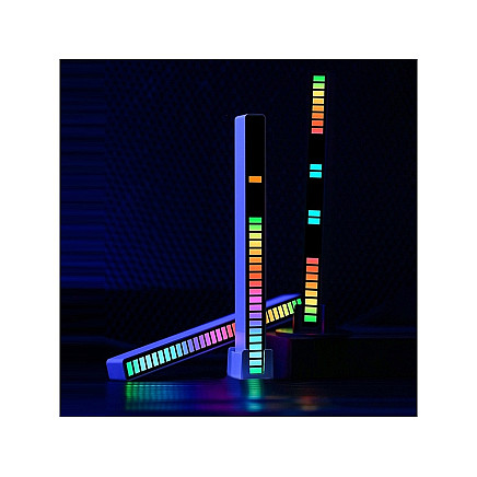 Usb led sound response multicolour neon strip rgb led blinking battery