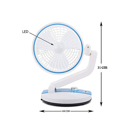 Folding fan wireless desk lamp standing desk fan