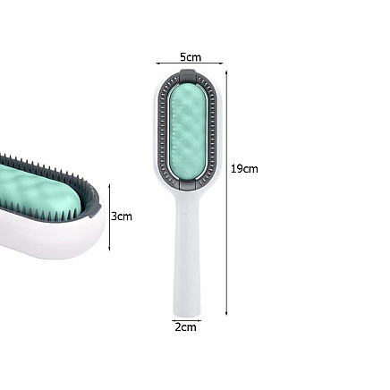 3-in-1 silikona ķemme mājdzīvniekiem - 5907451357699 3-in-1 silikona ķemme mājdzīvniekiem