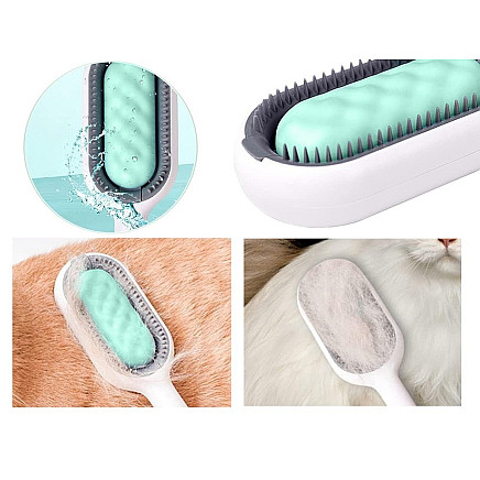 3-in-1 silikona ķemme mājdzīvniekiem - 5907451357699 3-in-1 silikona ķemme mājdzīvniekiem