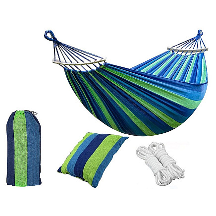 Brazilian two-bed hammak with cushion xxl large 200kg 260x150 cover