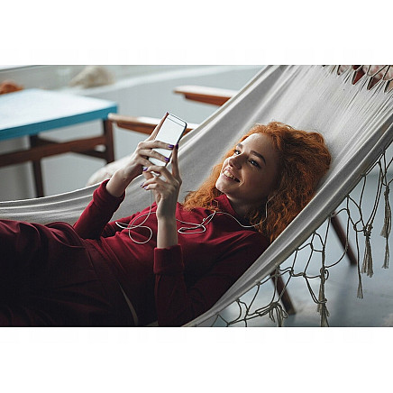 Garden hammock hanging swing rocker xl large cover with ropes headband