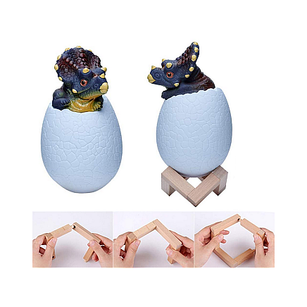 Dinosaur night light triceratops egg rgb led glowing egg for kids