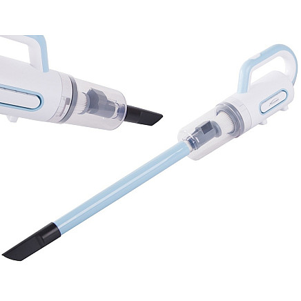 Rokas vertikālais putekļsūcējs 800W ar 6 uzgaļiem, bez maisiņa, vada filtrs