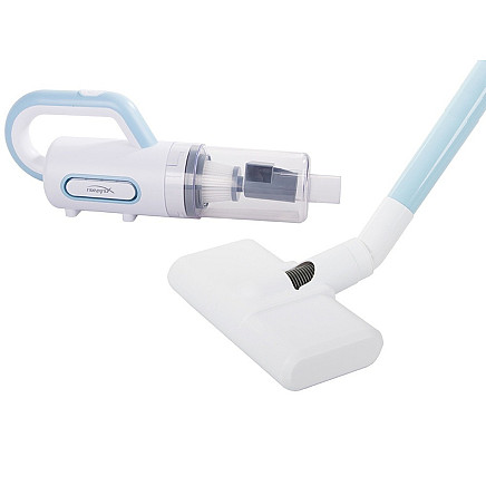 Rokas vertikālais putekļsūcējs 800W ar 6 uzgaļiem, bez maisiņa, vada filtrs