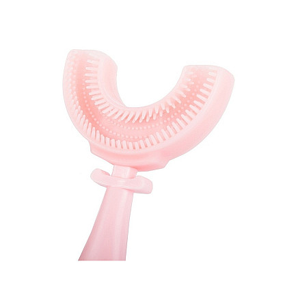 Silicone manual toothbrush for children letter u 360