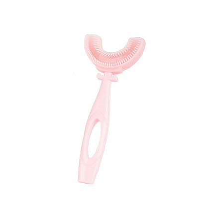 Silicone manual toothbrush for children letter u 360