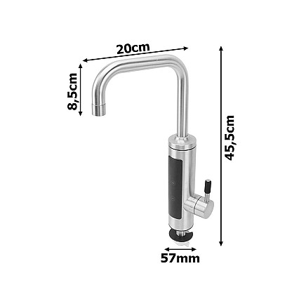 Electric instantaneous water heater tap lcd kitchen faucet 3000w